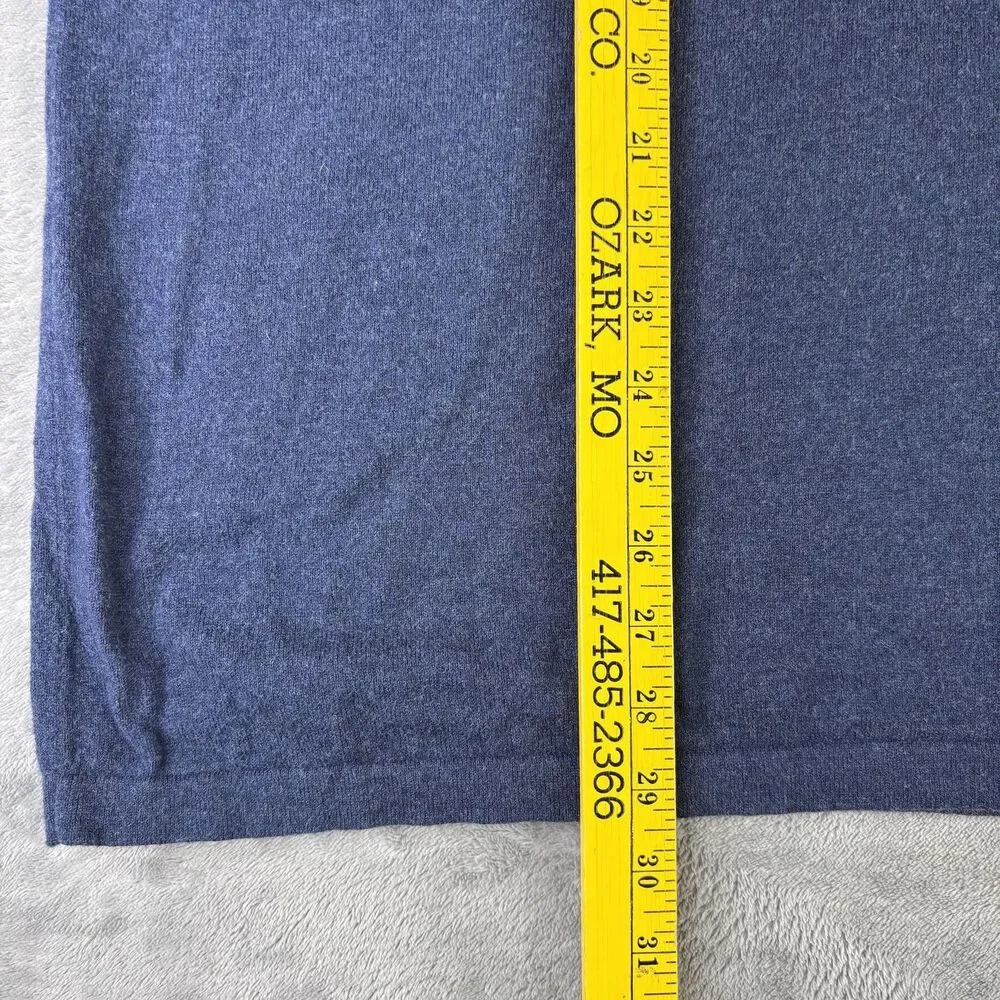The North Face‎ Sweater Mens 2XL Navy Quarter Zip Mock Neck Wool Blend Pullover
